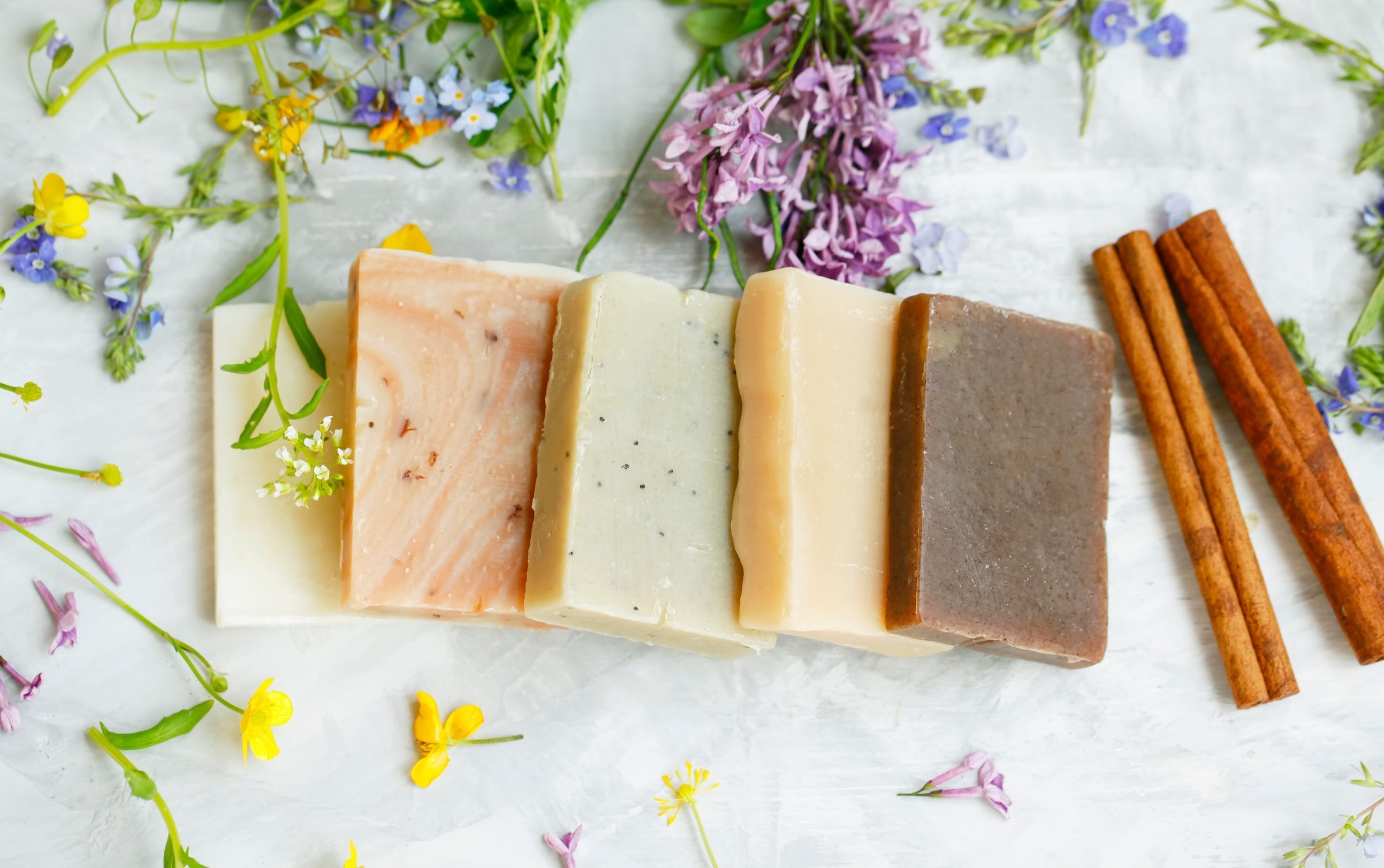 Natural handmade soap bars