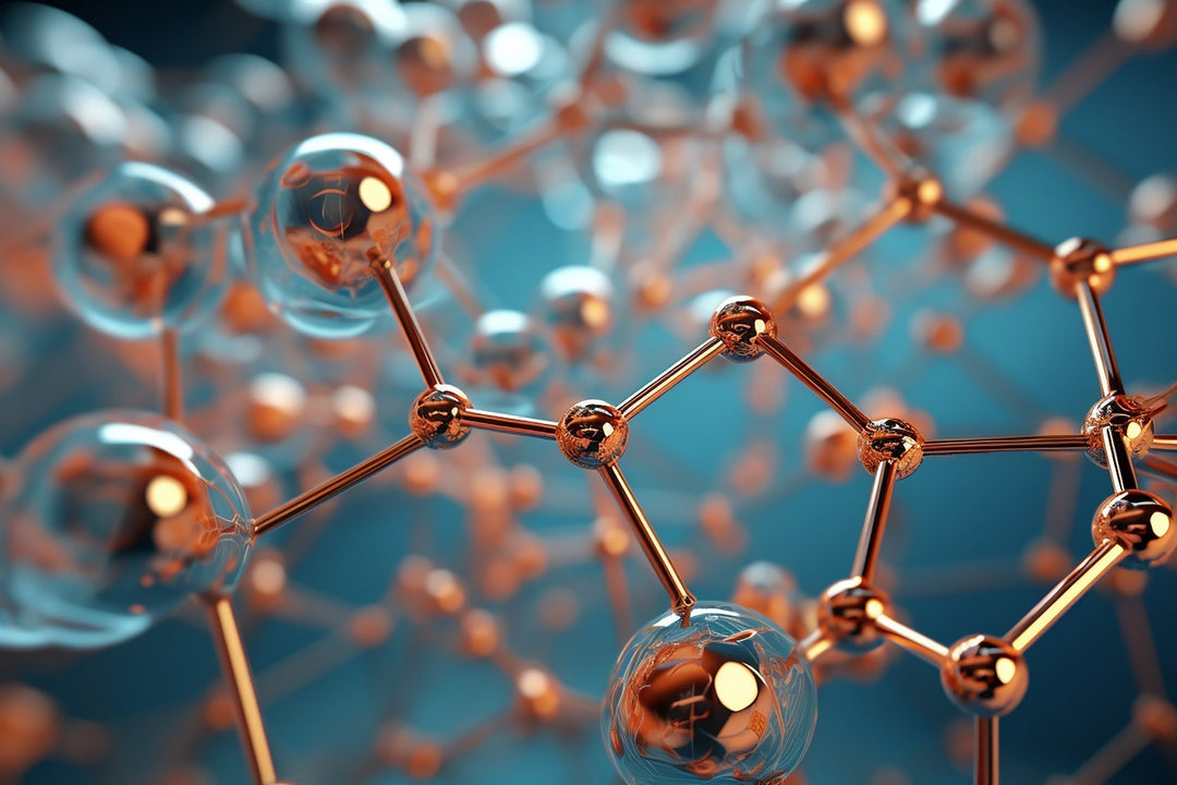 An illustration representing molecular connections