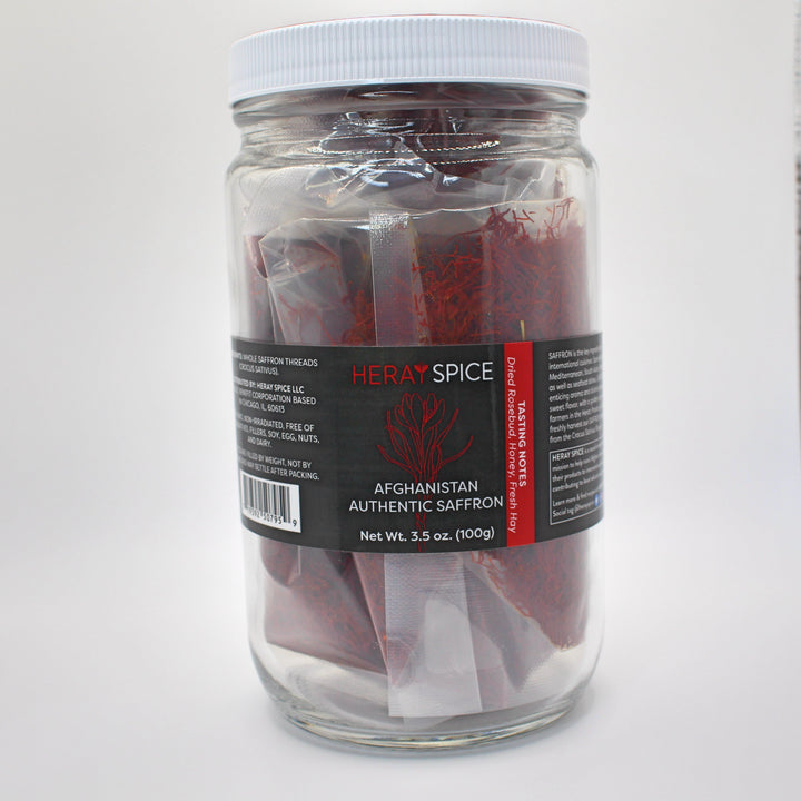 Heray Spice - 100 Grams (3.5 Oz) Heray Afghan Saffron