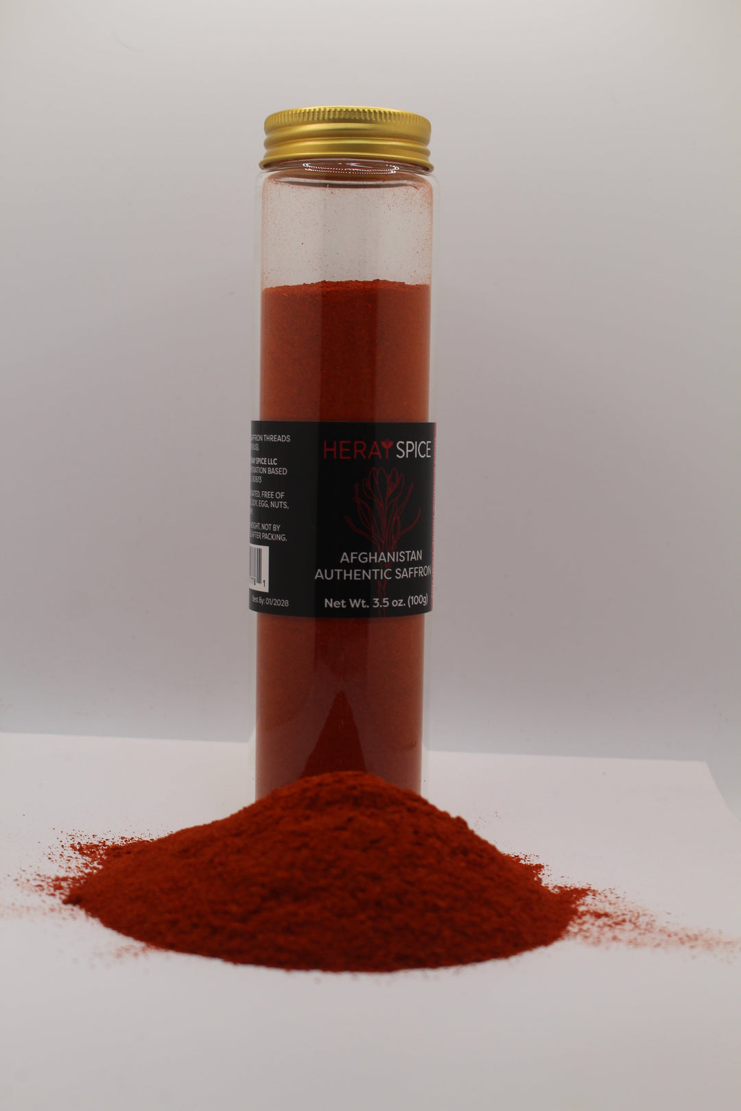 Heray Spice - 100 Grams (3.5 Oz) Heray Saffron Powder, Afghani Superior Negin Quality