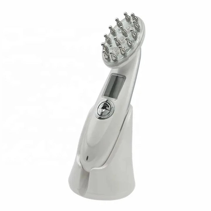 Professional Hair Growth Laser Comb • Red Led Light Therapy Comb • RF EMS Scalp Relax Massager • Hair Scalp Massage Comb